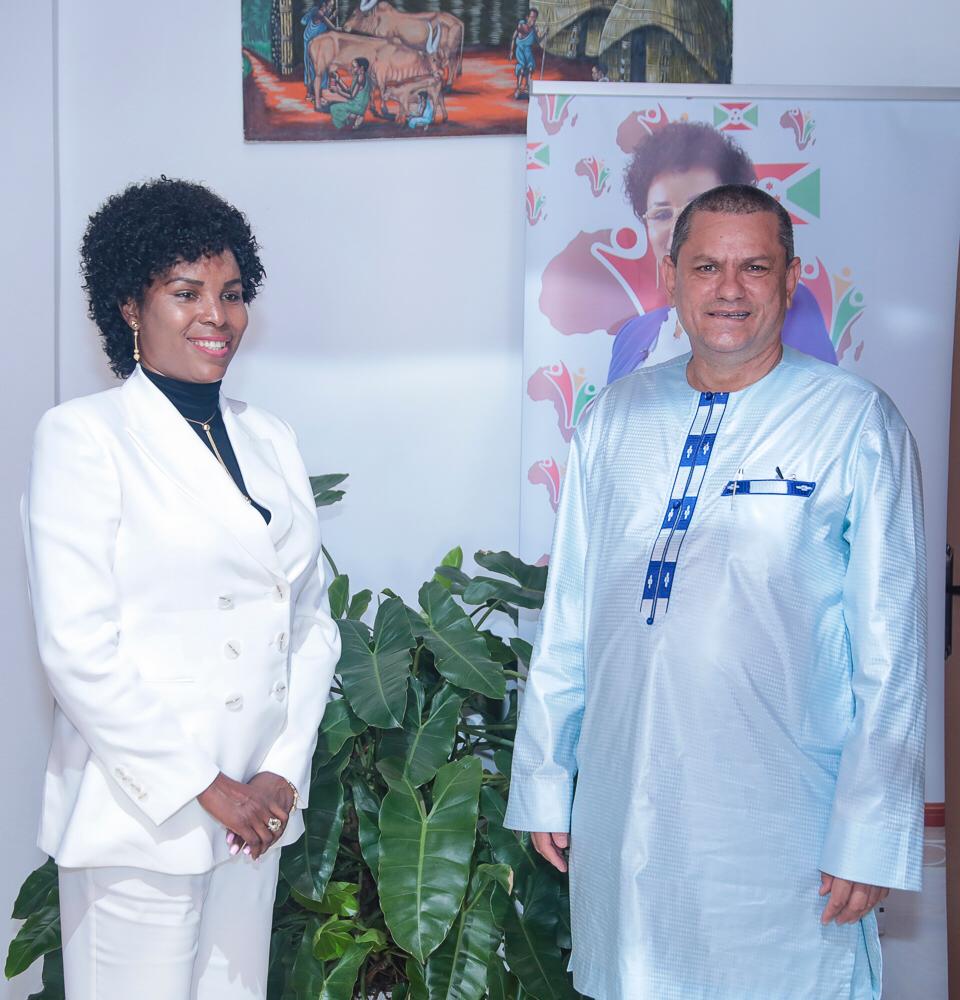 The First Lady receives in audience the WHO Representative in Burundi