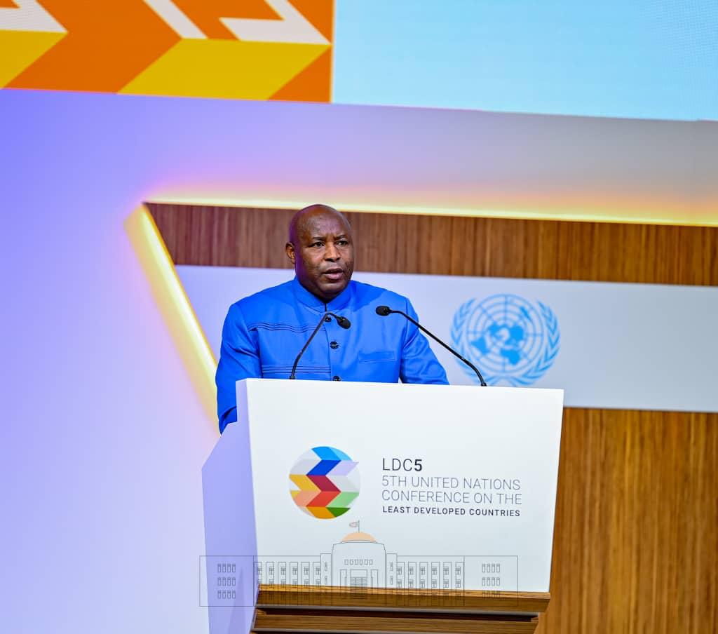 Intervention du Président de la République du Burundi lors du Débat général de la 5ème Conférence des Nations Unies sur les Pays les Moins Avancés.